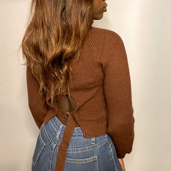 Brown Turtleneck Sweater - Picture 4 of 4